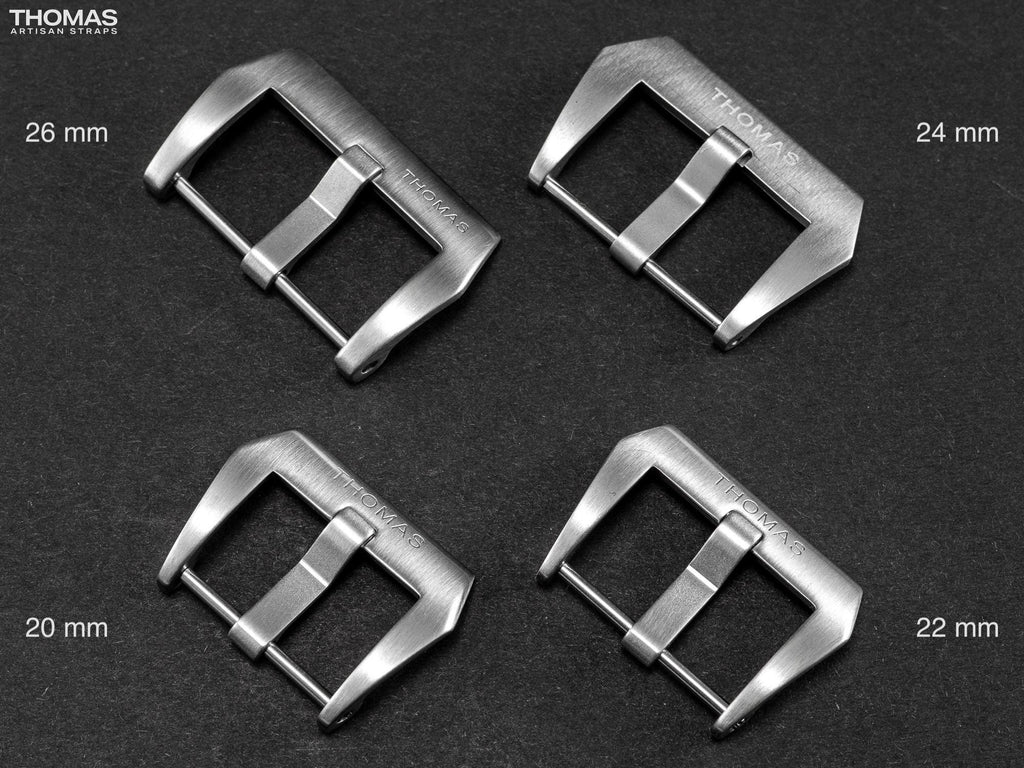 Brushed Screw-In Stainless Steel Buckle with Logo