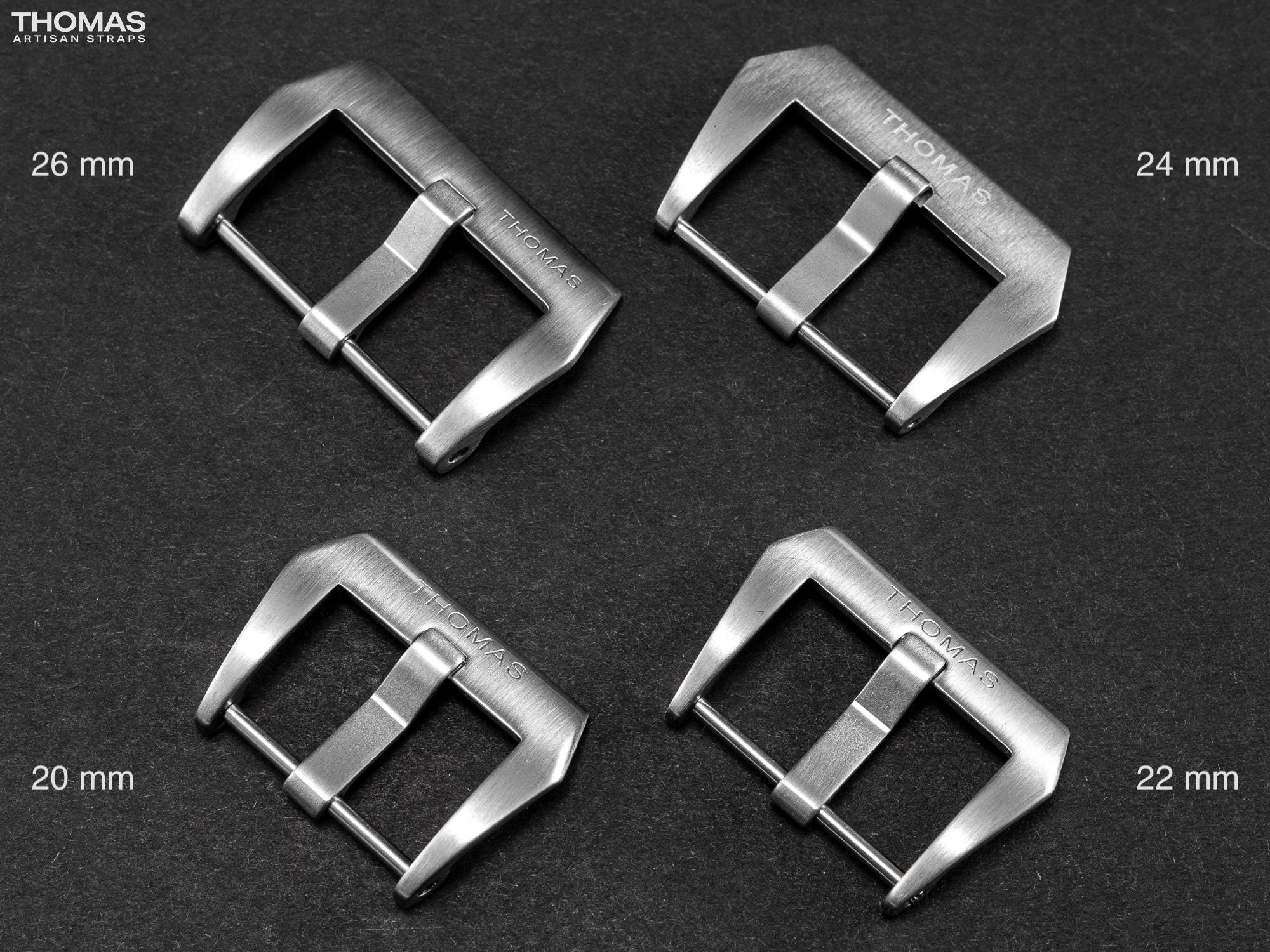 Brushed Screw-In Stainless Steel Buckle with Logo