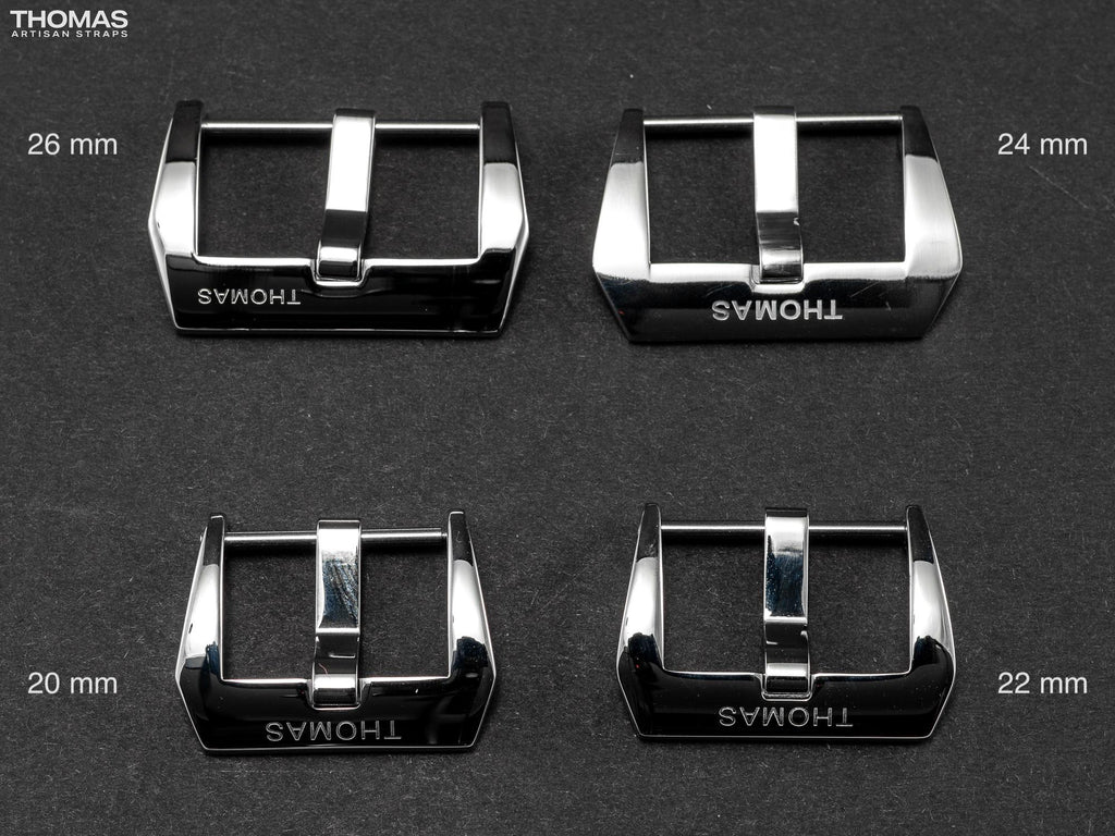 Polished Screw-In Stainless Steel Buckle with Logo