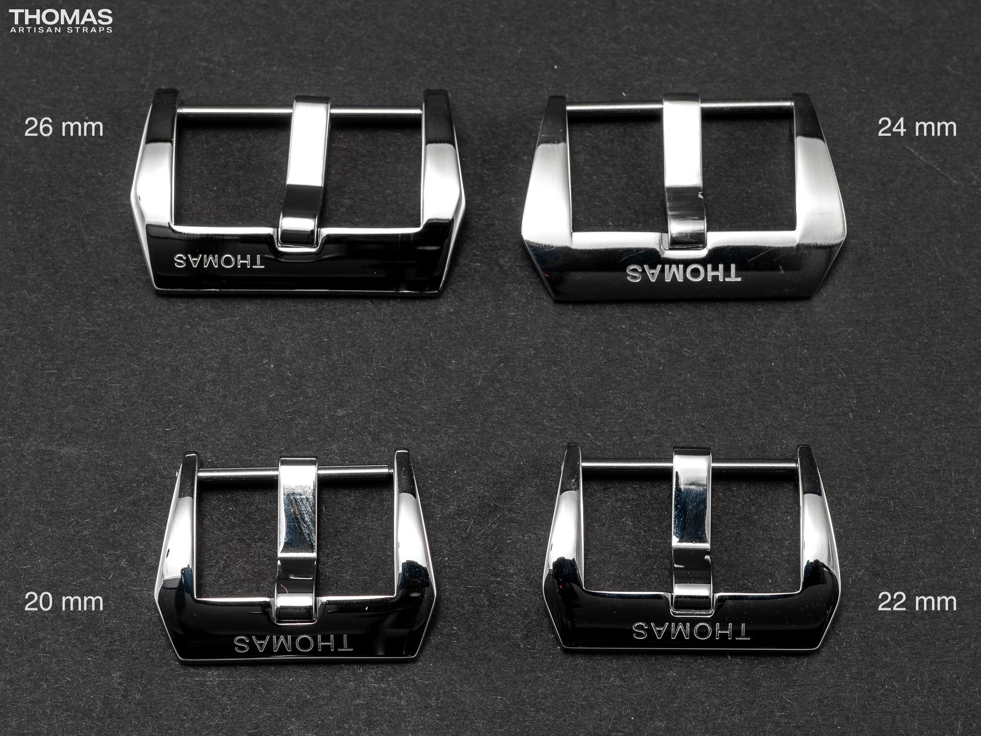 Polished Screw-In Stainless Steel Buckle with Logo