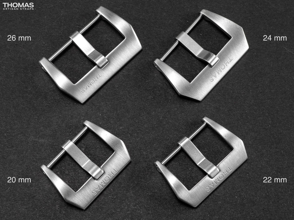Brushed Screw-In Stainless Steel Buckle with Logo