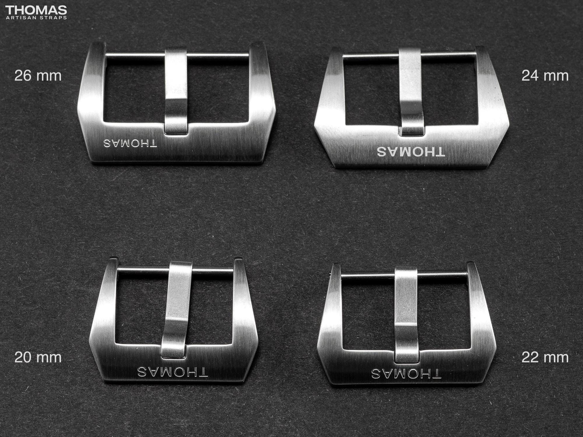Brushed Screw-In Stainless Steel Buckle with Logo