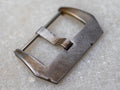 Distressed Brushed Screw-In Stainless Steel Buckle