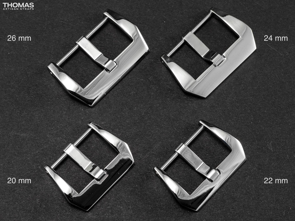 Polished Screw-In Stainless Steel Buckle