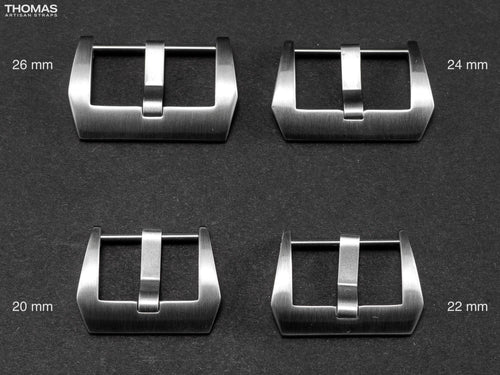 Brushed Screw-In Stainless Steel Buckle