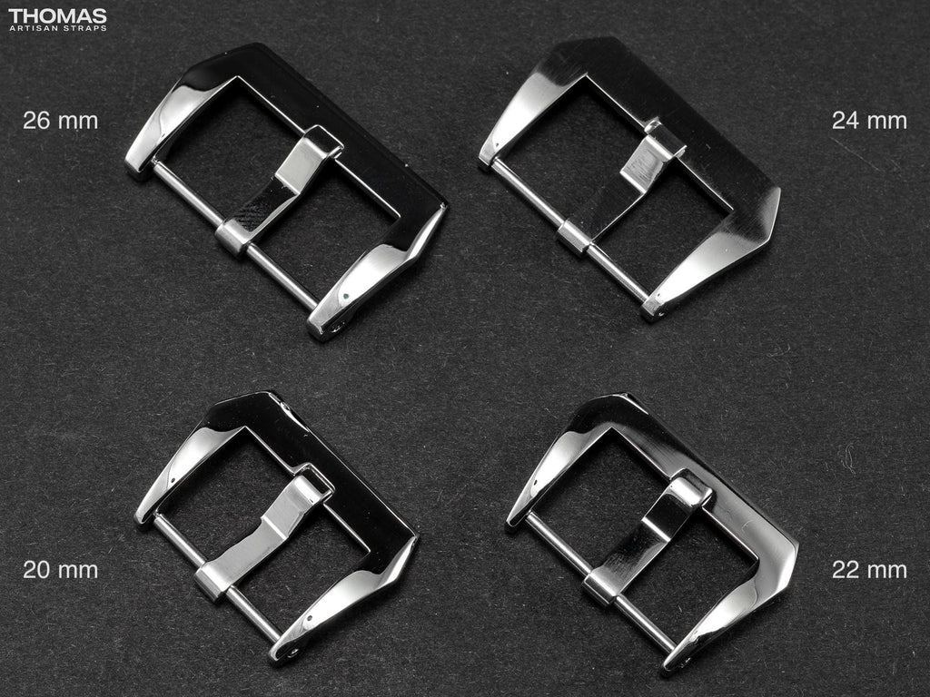 Polished Screw-In Stainless Steel Buckle