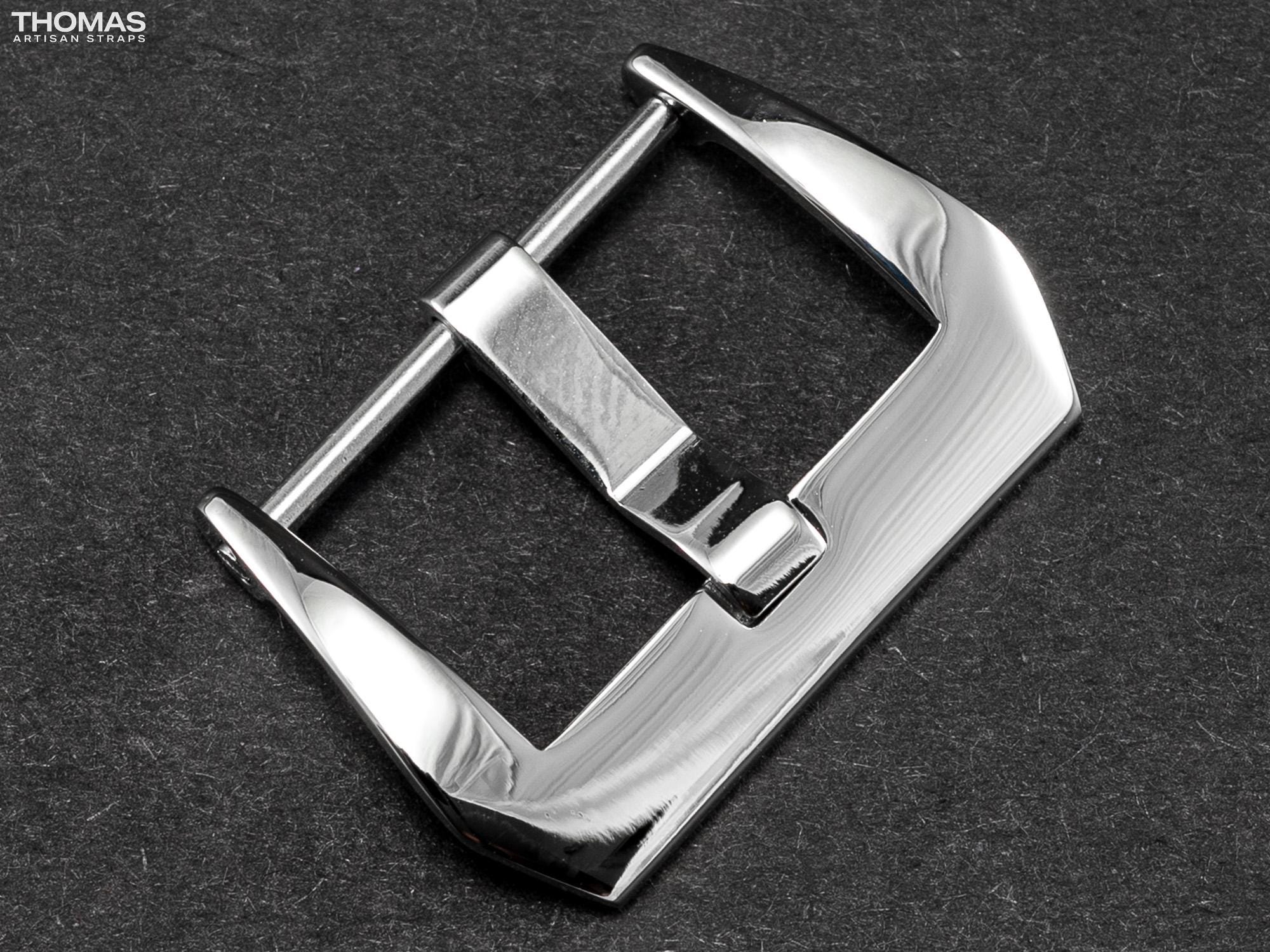 Polished Screw-In Stainless Steel Buckle