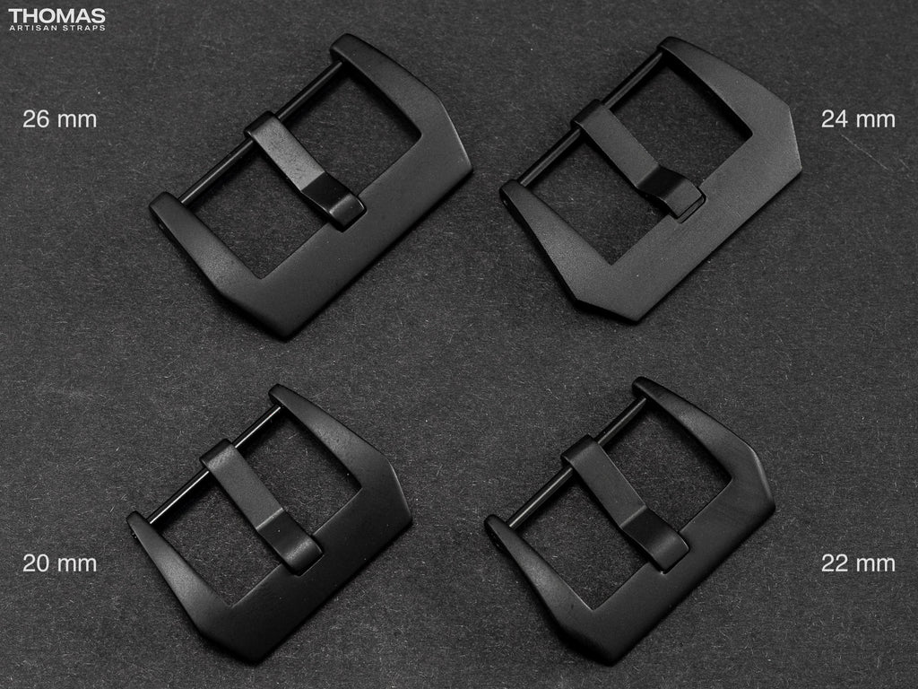 Black PVD Brushed Screw-In Buckle