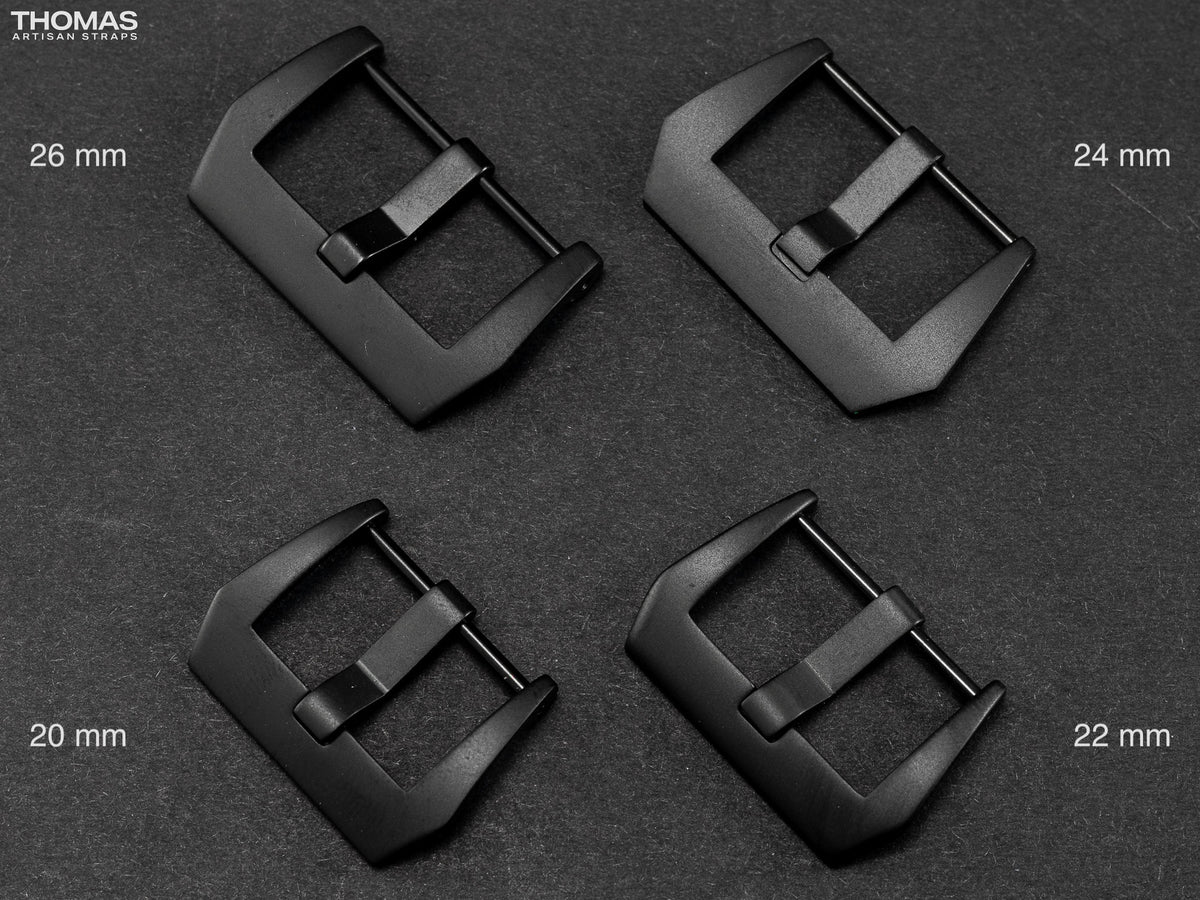Black PVD Brushed Screw-In Buckle