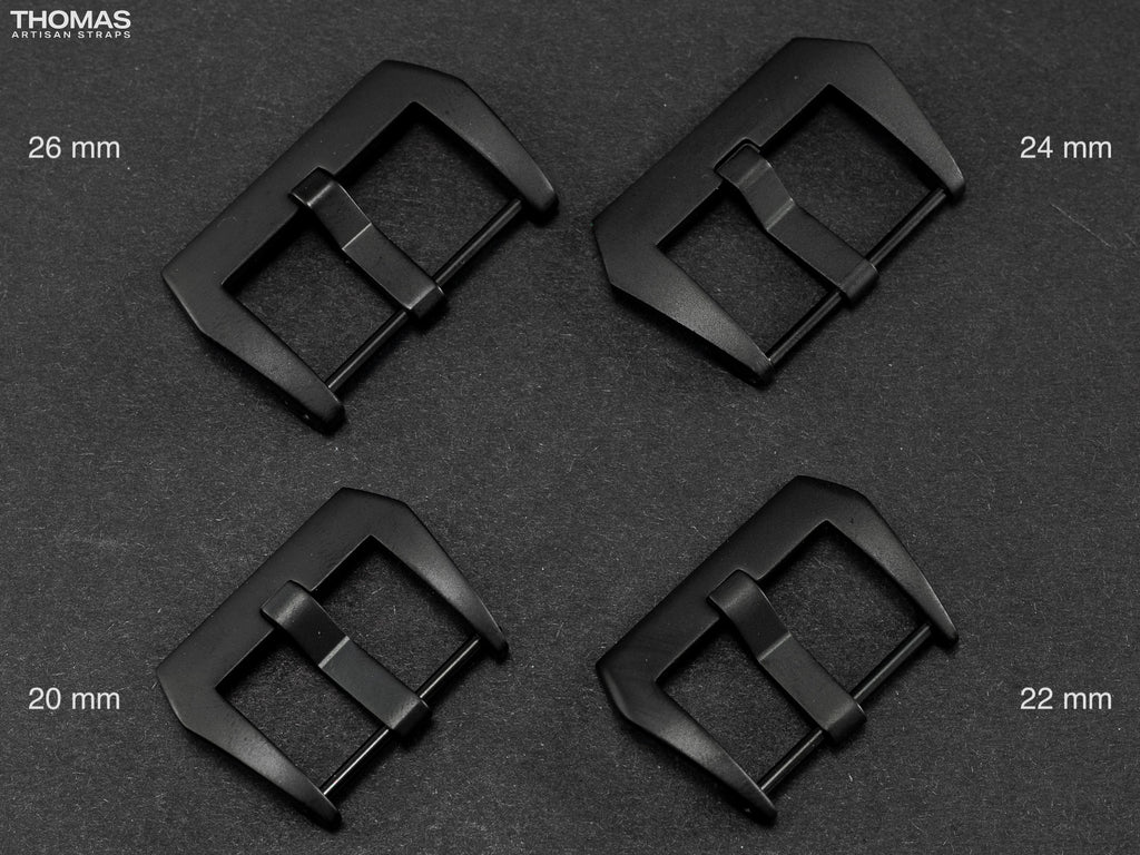Black PVD Brushed Screw-In Buckle