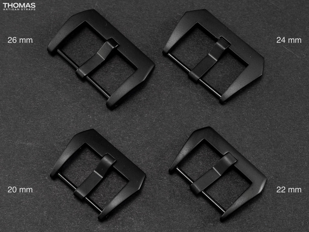 Black PVD Brushed Screw-In Buckle