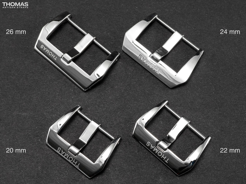 Polished Screw-In Stainless Steel Buckle with Logo