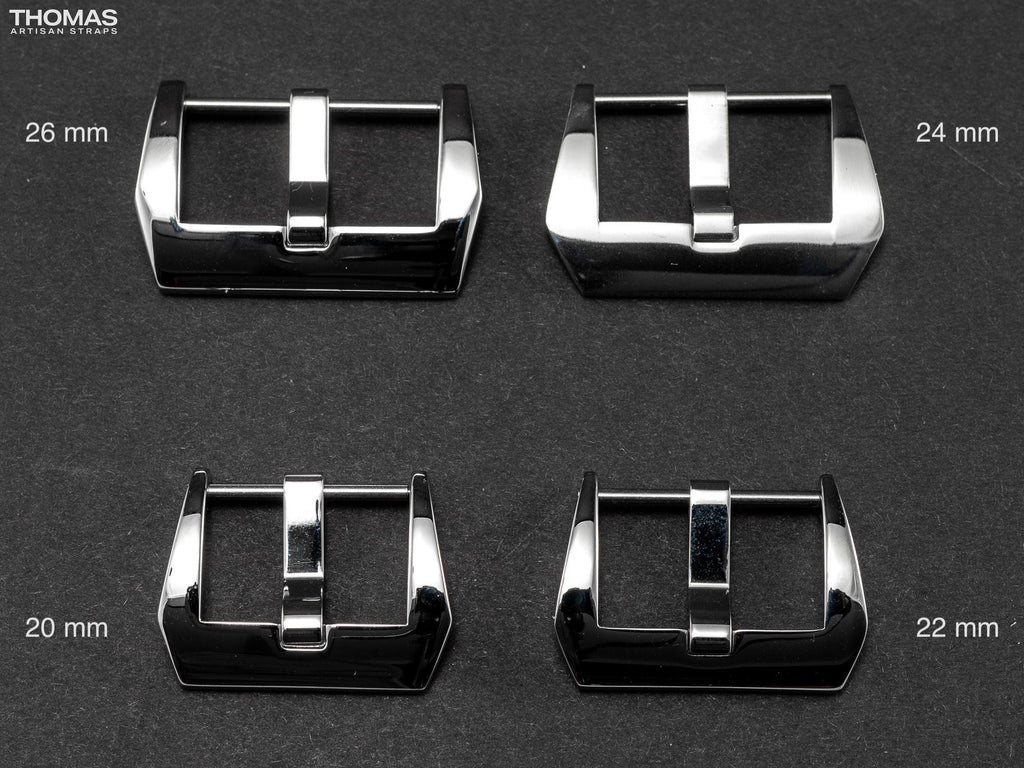 Polished Screw-In Stainless Steel Buckle