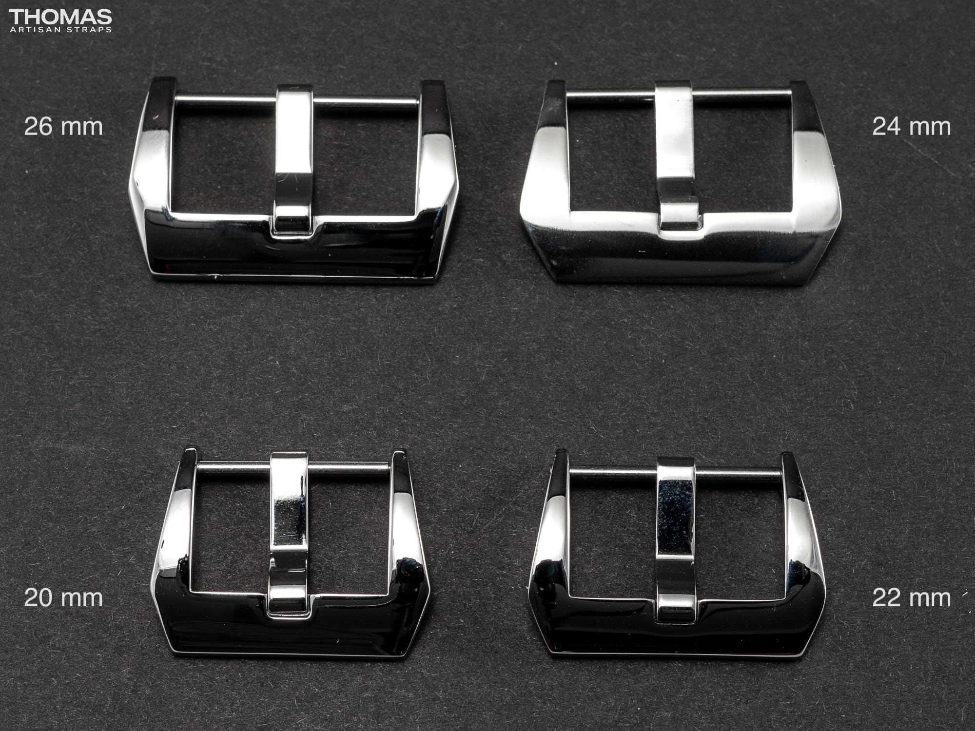 Polished Screw-In Stainless Steel Buckle