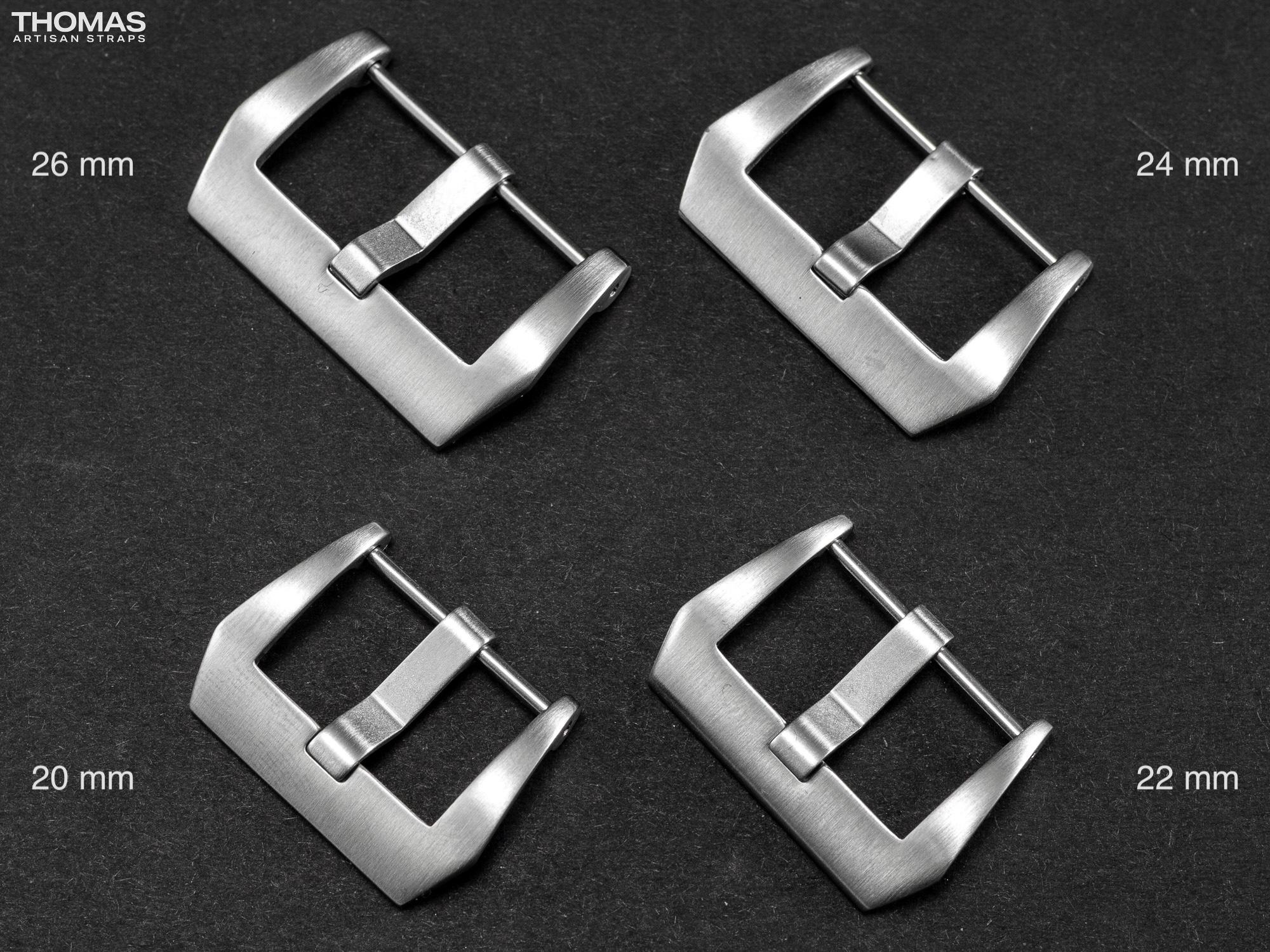 Brushed Screw-In Stainless Steel Buckle
