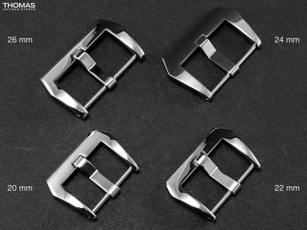Polished Screw-In Stainless Steel Buckle