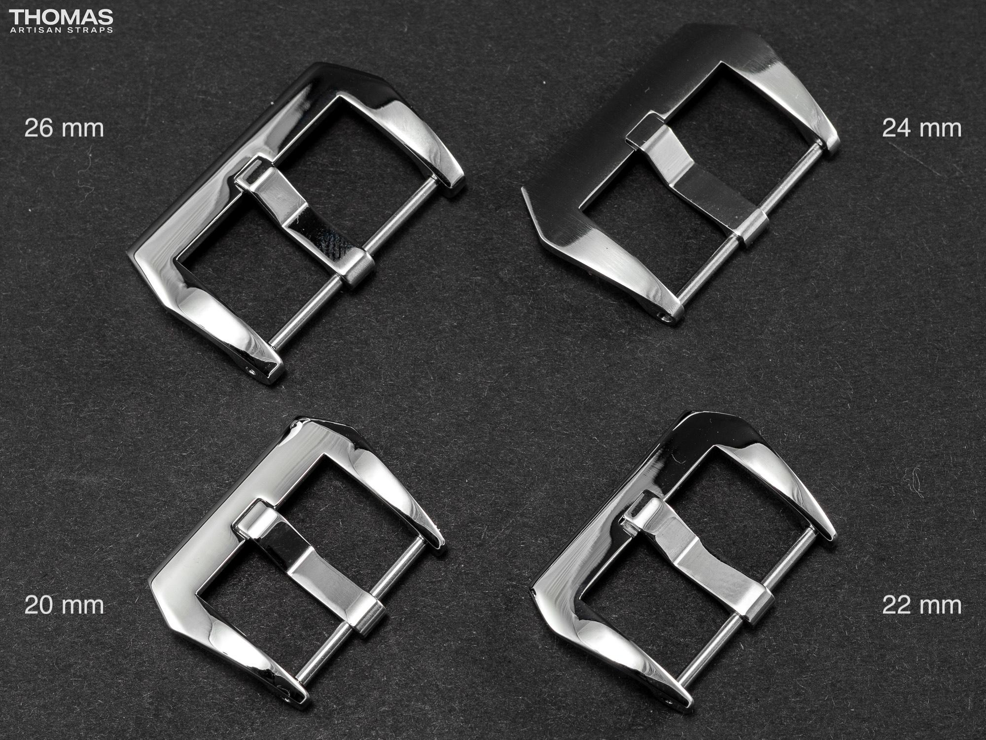Polished Screw-In Stainless Steel Buckle
