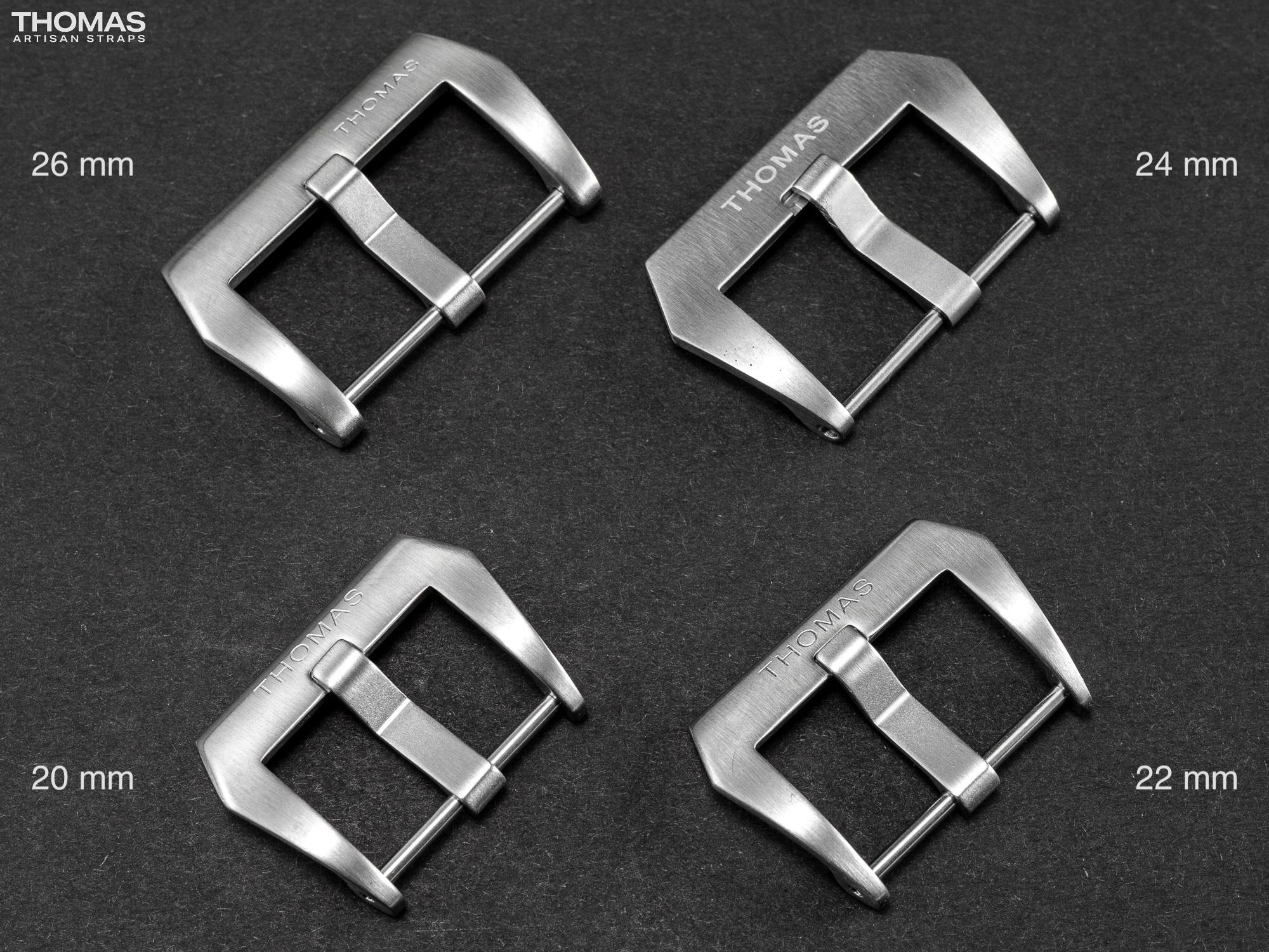 Brushed Screw-In Stainless Steel Buckle with Logo